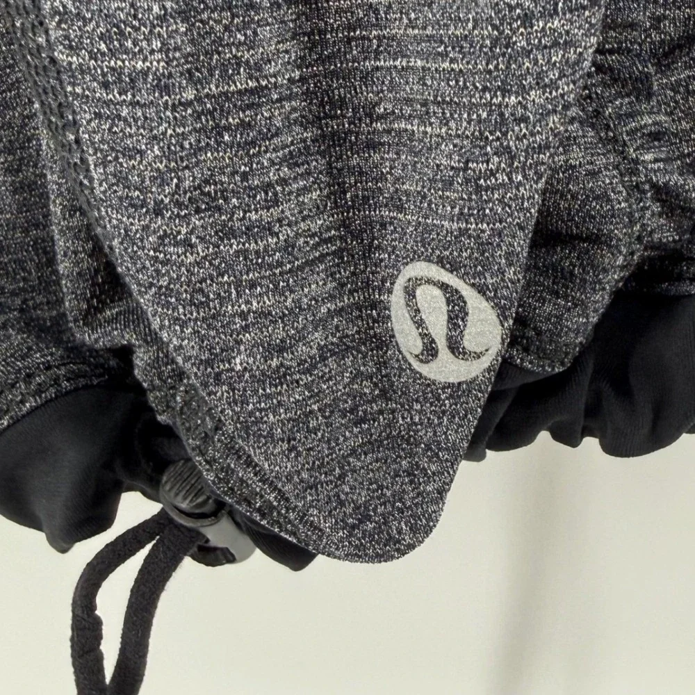 Lululemon Run: Silver‎ Bullet Short Sleeve Tech Drawstring Hem Yoga Top Size 12